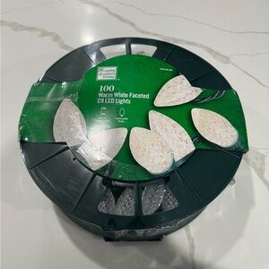 Home Accents Christmas Lights, 100 Warm White Faceted C9 LED Lights